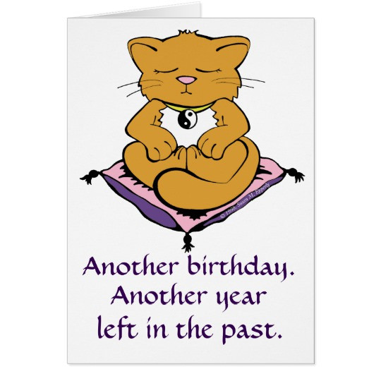 Best ideas about Yoga Birthday Wishes
. Save or Pin Zen Kitty Cat Meditation Yoga Birthday Card Now.