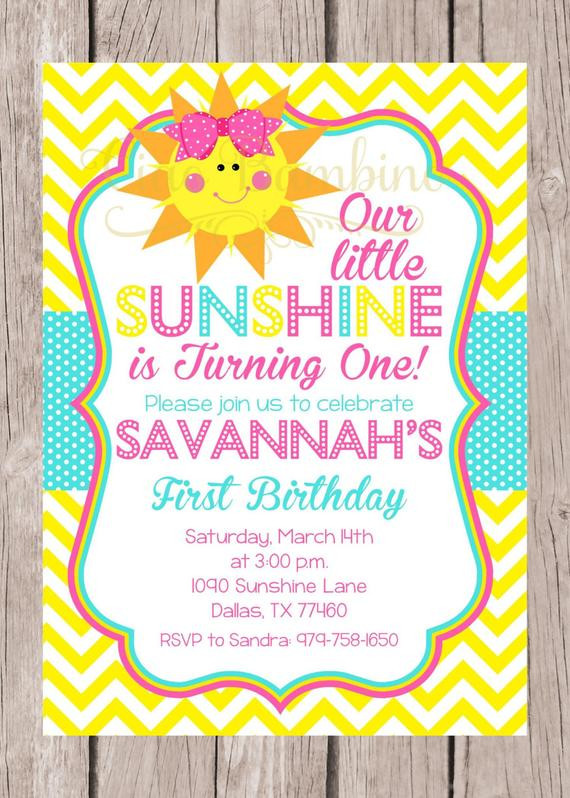 Best ideas about You Are My Sunshine Birthday Invitations
. Save or Pin PRINTABLE You are My Sunshine Birthday Party by ciaobambino Now.
