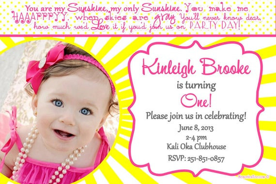 Best ideas about You Are My Sunshine Birthday Invitations
. Save or Pin Summerlyn Gwin on Etsy Now.