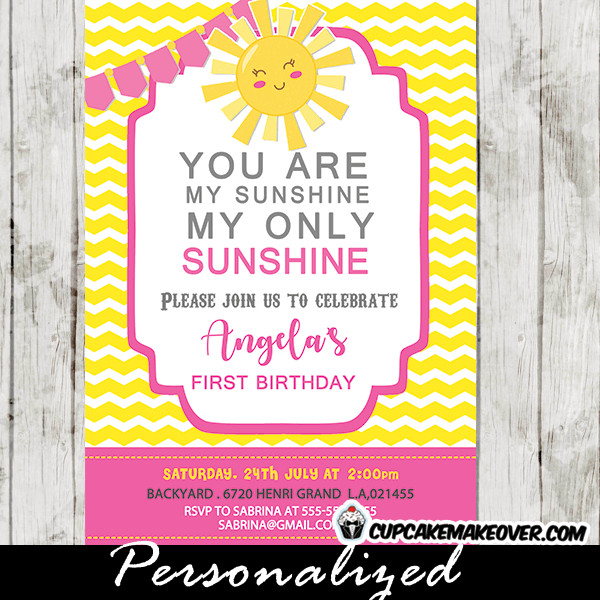Best ideas about You Are My Sunshine Birthday Invitations
. Save or Pin You Are My Sunshine Birthday Invitations Pink Bunting Now.