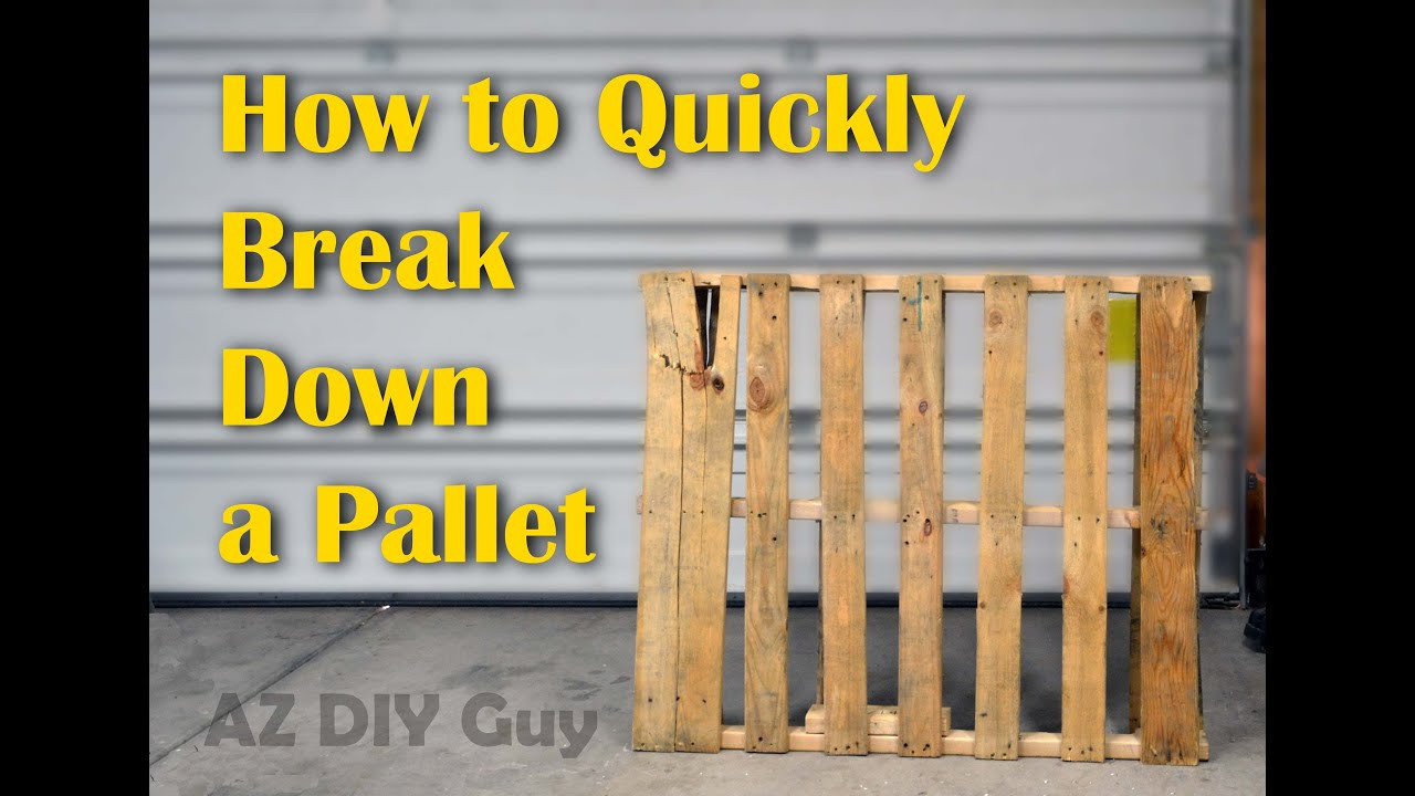 Best ideas about Youtube DIY Projects
. Save or Pin How to Quickly Break Down a Pallet for DIY Projects Now.
