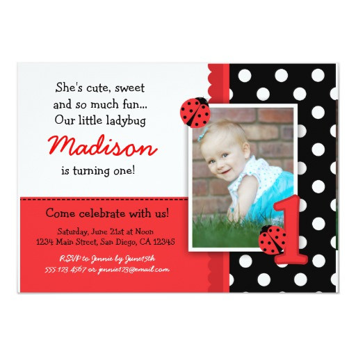 Best ideas about Zazzle Birthday Invitations
. Save or Pin Red ladybug 1st Birthday Invitations Now.