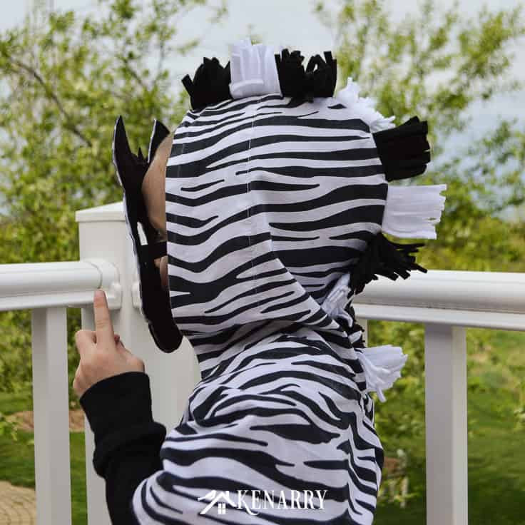 Best ideas about Zebra Costume DIY
. Save or Pin DIY Animal Costume Easy Kid s Zebra Costume with Free Now.