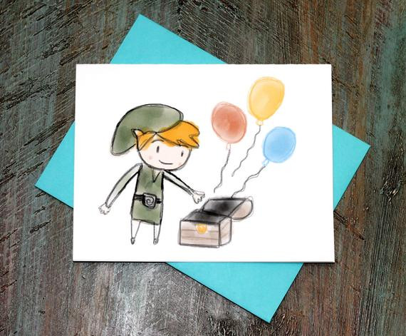 Best ideas about Zelda Birthday Card
. Save or Pin Legend of Zelda Toon Link Birthday Card by TurtlesSoup on Etsy Now.