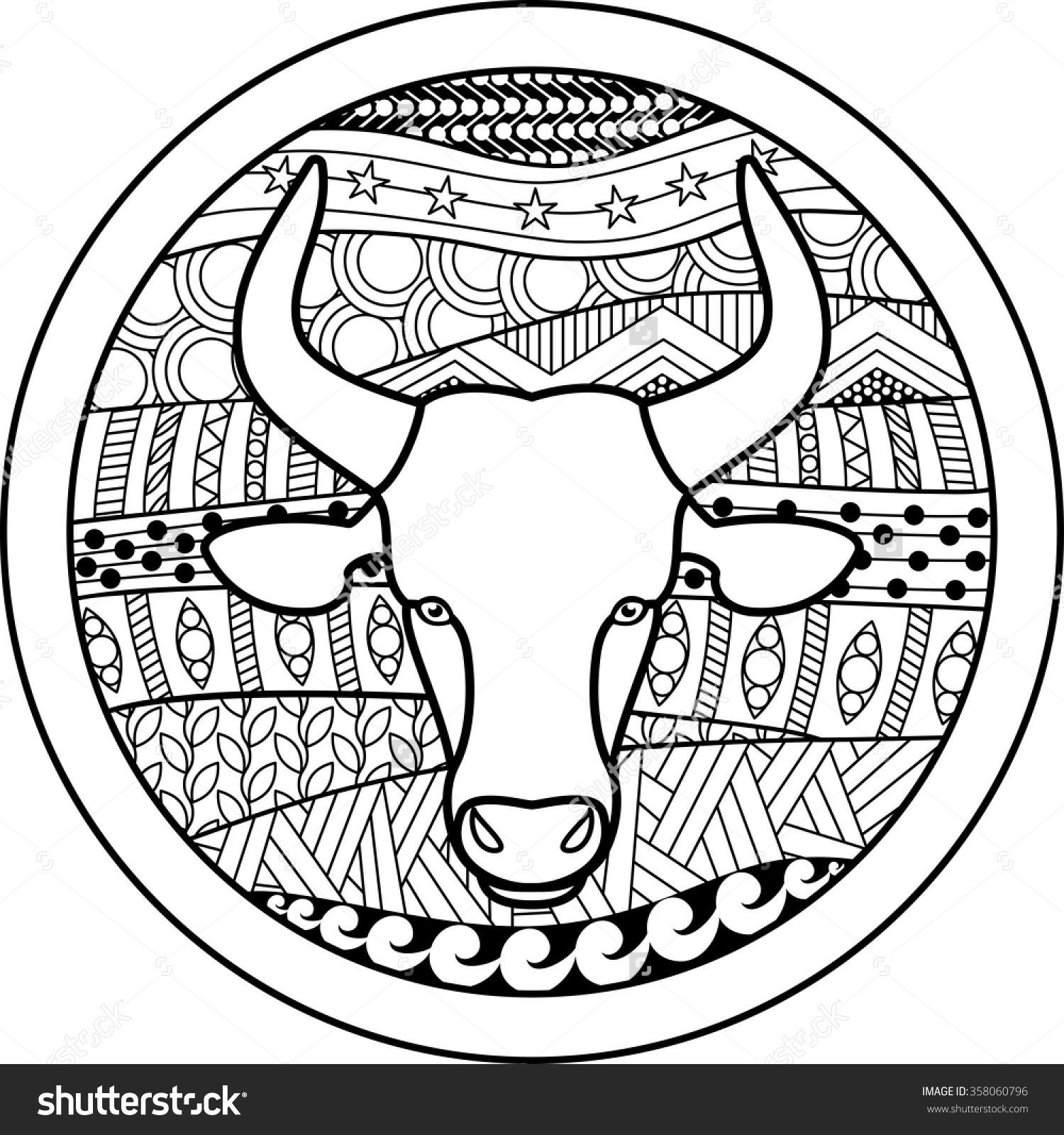 Best ideas about Zodiac Coloring Pages For Adults
. Save or Pin Zodiac sign Taurus zentangle Now.