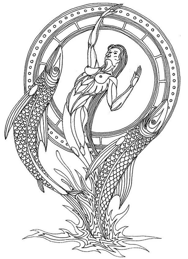 Best ideas about Zodiac Coloring Pages For Adults
. Save or Pin Pisces zodiac adult colouring Now.