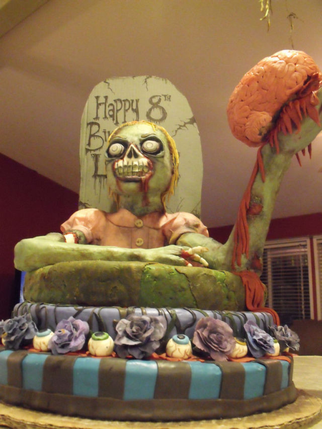 Best ideas about Zombie Birthday Cake
. Save or Pin Zombie Birthday Cake Damn Cool Now.