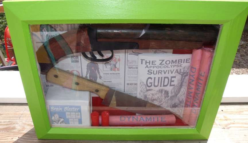 Best ideas about Zombie Survival Kit DIY
. Save or Pin How To Zombie Apocalypse Survival Kit Shadowbox Now.