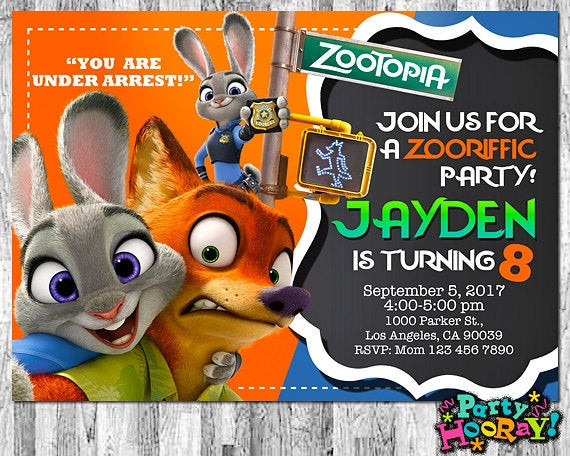 Best ideas about Zootopia Birthday Invitations
. Save or Pin Zootopia Invitations Zootopia Invite Zootopia Birthday Now.