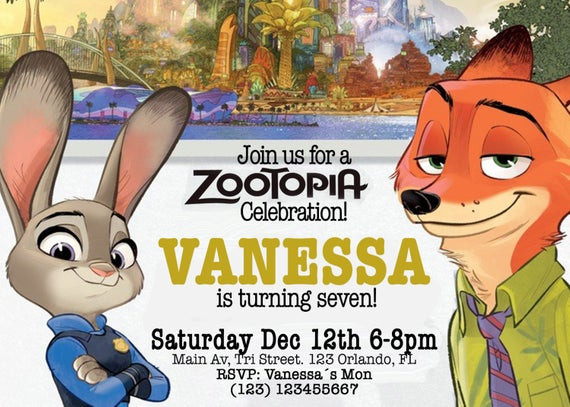 Best ideas about Zootopia Birthday Invitations
. Save or Pin Disney Zootopia Birthday Invitation We deliver your order in Now.