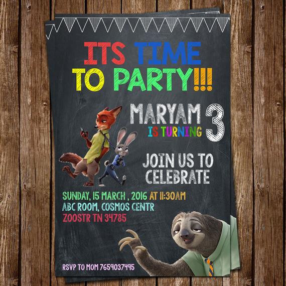 Best ideas about Zootopia Birthday Invitations
. Save or Pin Zootopia invitation Zootopia Party Invitation Make by Now.