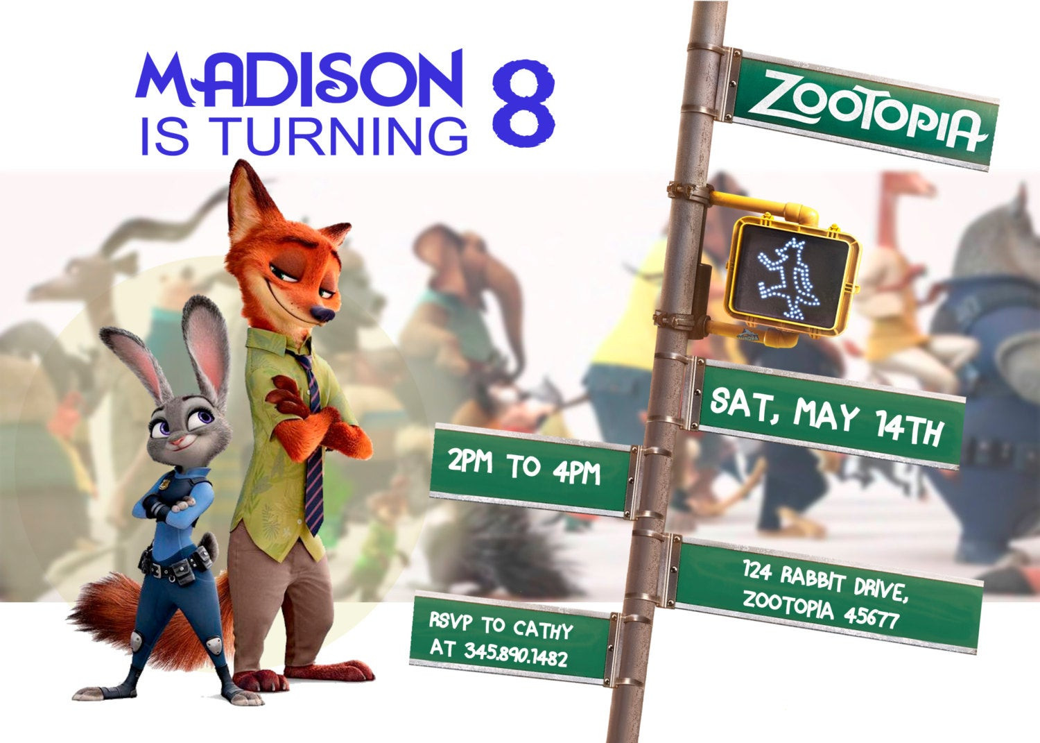 Best ideas about Zootopia Birthday Invitations
. Save or Pin Zootopia Invitation Birthday Disney Invite customized Now.