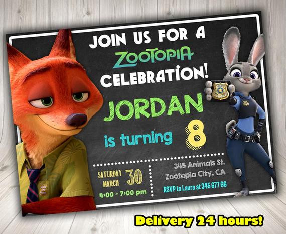 Best ideas about Zootopia Birthday Invitations
. Save or Pin Items similar to ZOOTOPIA Invitation Zootopia Birthday Now.