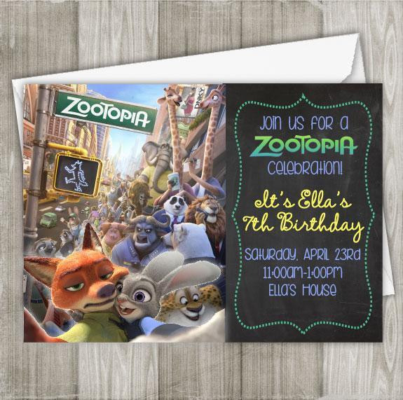 Best ideas about Zootopia Birthday Invitations
. Save or Pin Zootopia Digital Birthday Invitation Now.